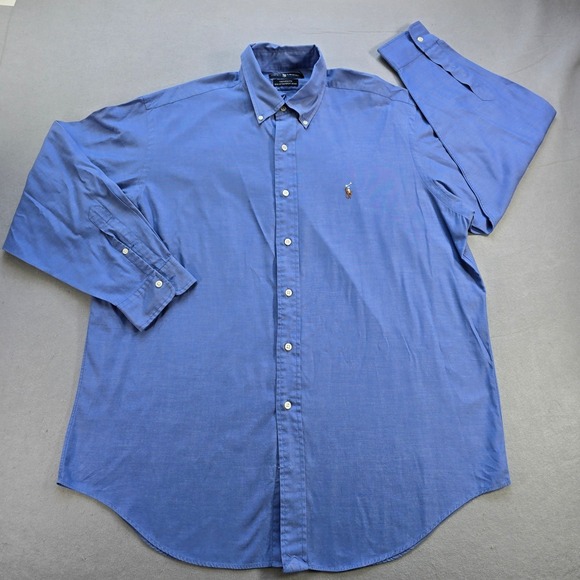 Ralph Lauren Other - Ralph Lauren Yarmouth Blue Pinpoint Oxford Shirt Mens 16.5 33 Button Down L/S